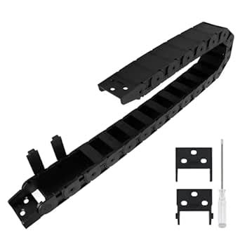 LMioEtool R38 18mm x 37mm(Inner H x Inner W) Black Plastic Cable Wire ...