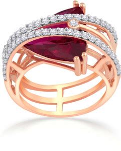 MALABAR GOLD & DIAMONDS DZ-LR-0249DZ_R_10 18kt Rose Gold ring Price in ...