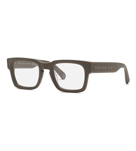 Philipp Plein Unisex Green Square Optical Frame