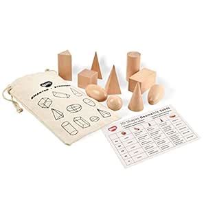 Buy BOHS Geometry Solids In Mystery Bag-3D Shapes Miniature Set -Wooden ...