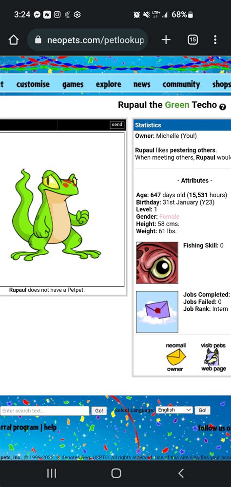 I found Rupaul in the pound on my birthday! : r/neopets