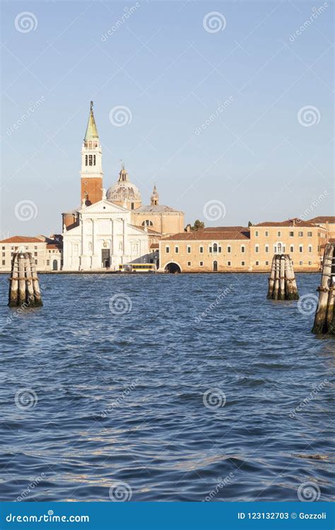 San Giorgio Maggiore at Sunset , Venice, Veneto, Italy Stock Image ...