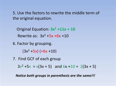 Image result for Factoring Using BC Method