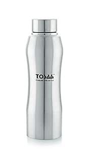 Tosaa Single Walled Stainless Steel Fridge Leak Proof Water Bottle Slim ...
