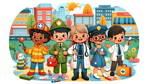Community Helpers Firefighters Backgrounds Clip Art - Educational ...