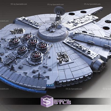 Millennium Falcon 3D Printing Model Standard Kit from Starwars STL ...