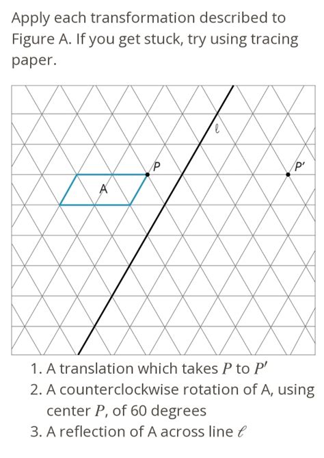 Image result for Using Tracing Paper to Describe Rotation