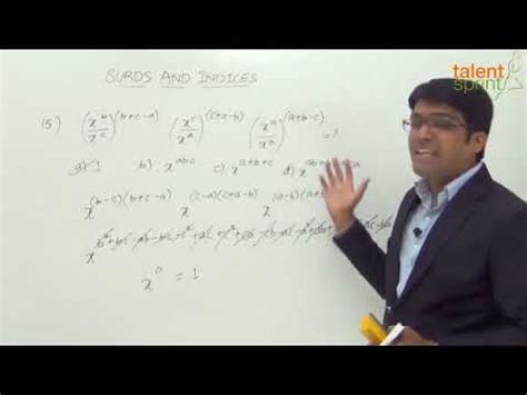 Surds and Indices - Example 15 - Quantitative Aptitude - TalentSprint ...