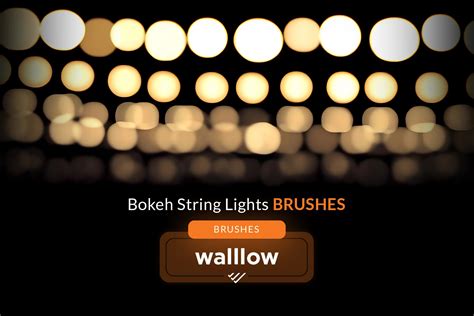 Bokeh String Light Effects Photoshop Brushes Free Download