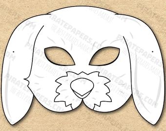 Buy Monkey Mask Printable, Paper DIY for Kids and Adults. PDF Template ...