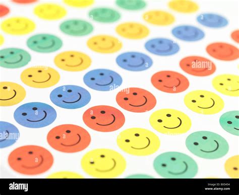 Smiley face stickers Stock Photo - Alamy