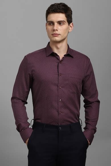 Buy Men Maroon Check Full Sleeves Formal Shirt Online - 39946701 ...