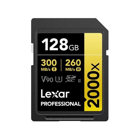 Lexar Professional 2000x SD Card 128GB, SDXC UHS-II Memory Card, Up to ...