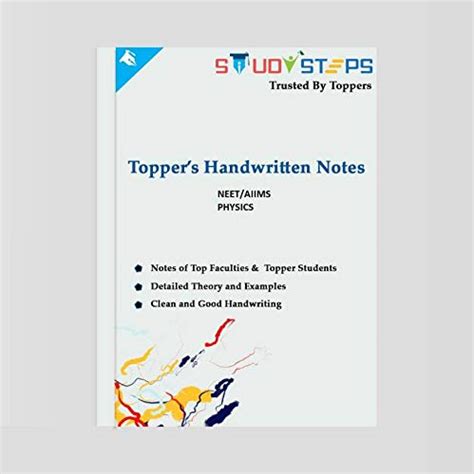 Buy NEET Physics Class XII Toppers Handwritten Notes Book Online at Low ...