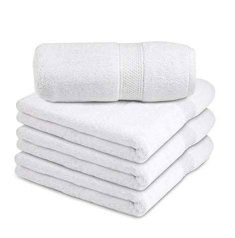 Talvania Bath Towels - 100% Ring Spun Cotton 600 GSM Luxury Bath Towels ...