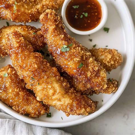 Air Fryer Hot Honey Chicken Tenders Recipe - Savoury Flavor