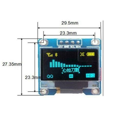 0.96 Inch Oled Iic Serial White Oled Display Module India | Ubuy