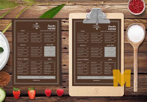 Restaurant Menu Template Free Download
