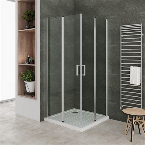 SOFIA Cabine de douche 75 x 75 cm H.180 porte pivotante pliante verre 6 ...