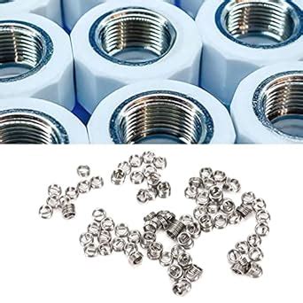 100Pcs Thread Inserts, Thread Reducing Nut Stainless Steel Thread ...