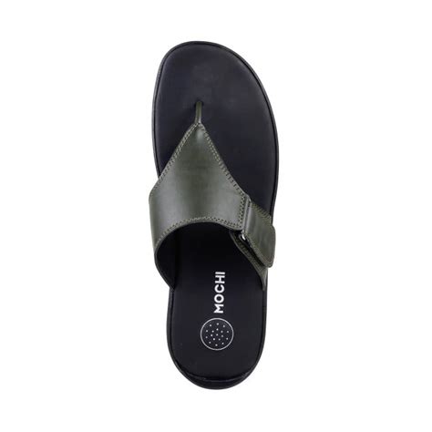 Buy Mochi Men Olive Casual Thong Online | SKU: 16-6393-49-40 – Mochi Shoes