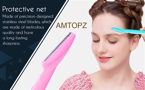 AMTOPZ Eyebrow Razors Soft Touch Face Hair Removal Disposable Razor For ...