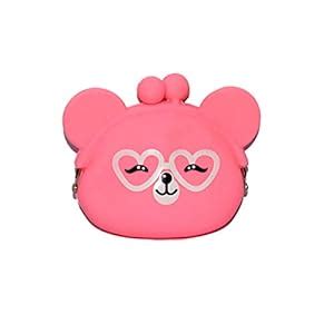 Buy KOMTO Cartoon Animal Silicone Kids Coin Purse Mini Wallet Female ...