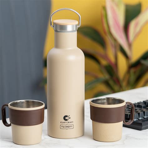 Vacbott Hiker Combo Set, 18 Hours Hot & 24 Hours Cold Water Bottle Vac ...