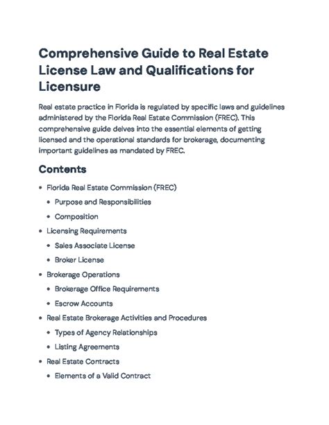 Comprehensive Guide to FREC Real Estate License Requirements ...