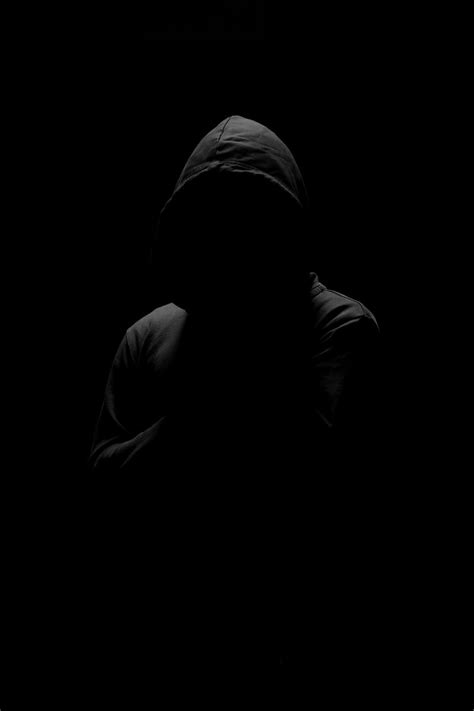 Download wallpaper 800x1200 anonymous, human, hood, dark, black iphone ...