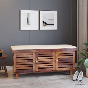 Allie Wood Palben Sheesham Wood Solid Wood Shoe Rack Price in India ...