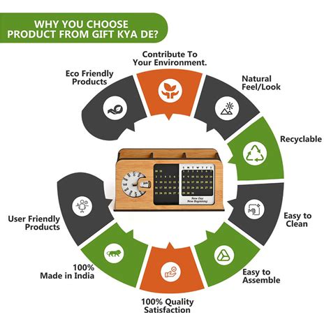 Buy Wooden Retro Radio Look Calendar Desk Organizer - Gift Kya De