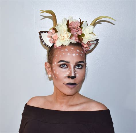 Deer Makeup for Halloween (DIY Antler Tutorial Included!)