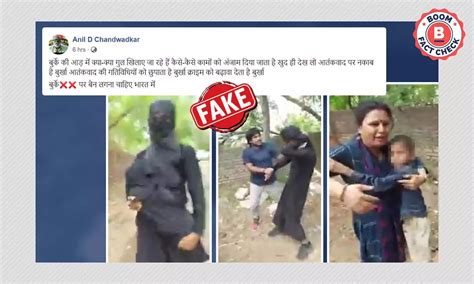 Staged Video Of Burkha-Clad Child Kidnapper Shared With Communal Spin ...