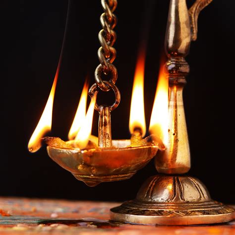 Indian Brass Parrot Hanging Diya Oil Lamp