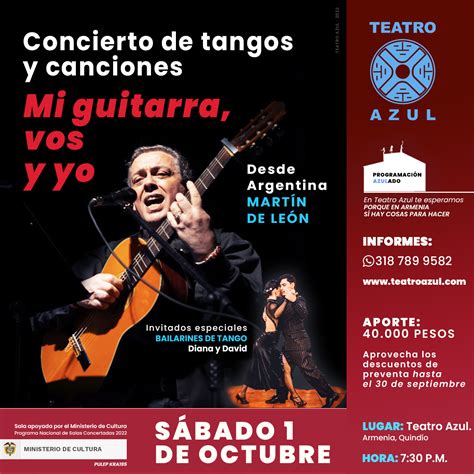 Concierto de tango en Teatro Azul el 1 de octubre – Teatro Azul