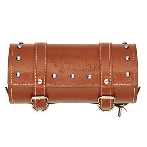 BLP Hawk Print Brown Saddle Bag/Luggage Bag/Side Bag for Royal Enfield ...