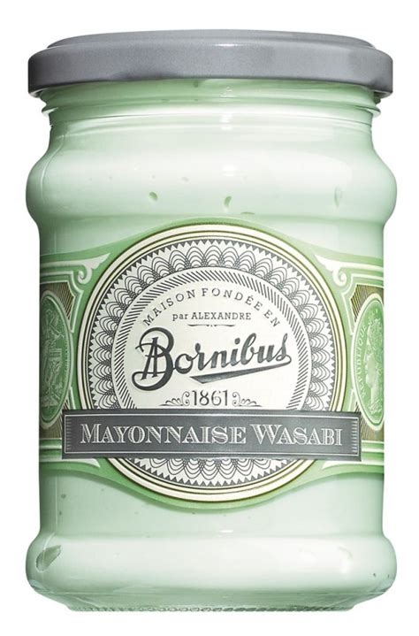 Wasabi majoneza, majoneza s wasabijem, bornibus, 220 g, Staklo ...