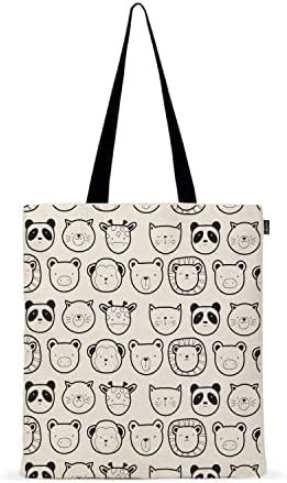 Ecoright Canvas Tote Bags for Women, College Bag for Girls, 100% ...