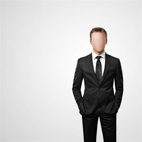 No Face Man in Business Suit 的图像结果