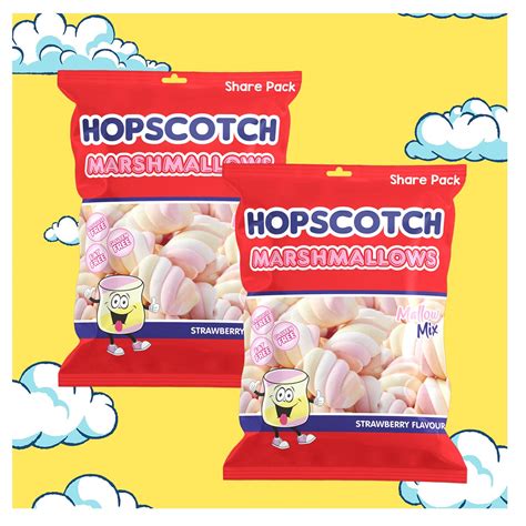 Sapphire Hopscotch Marshmallow Mallow Mix Strawberry Flavor (Pack of 2 ...