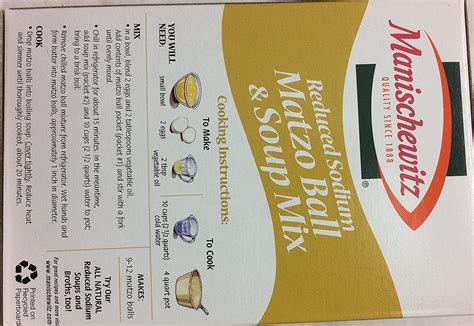 Manischewitz Reduced Sodium Matzo Ball & Soup Mix - Pack of 3 | Buy Now ...