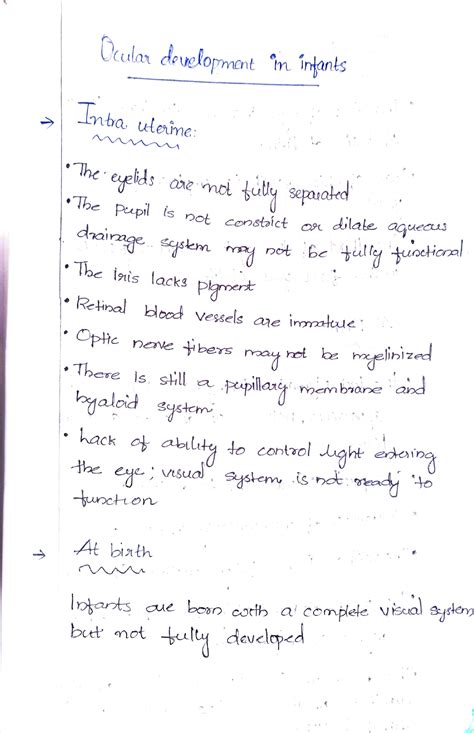 Ocular development infants - Oadar deuelopmont m indants nba leme: The ...