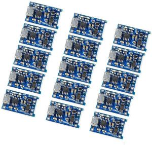 INVENTO 15pcs TP4056 Micro USB 5V 1A 18650 Lithium Battery Charging ...