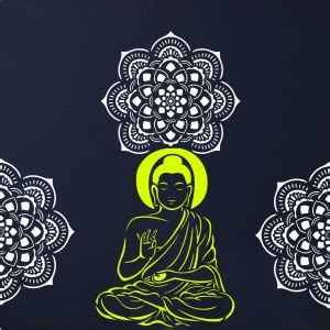 JAZZIKA Wall Stencils Pack of 2 (Size- 16X24 Inch), Spiritual Painting ...