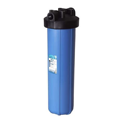 APEC 4.5" x 20" Big Blue Whole House Water Filter Housing 1 inch Inlet ...