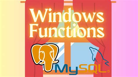 Windows Functions SQL Tutorial 的图像结果