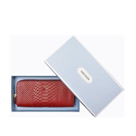 Buy Marsala Ee Angara W3 Double Zip Around Wallet Online - Hidesign