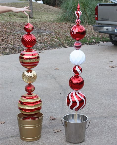 How To Make Big Outdoor Christmas Ornaments | The Cake Boutique