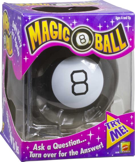 Mattel Games Magic 8 Ball Toys and Games, Original Fortune Teller Ball ...